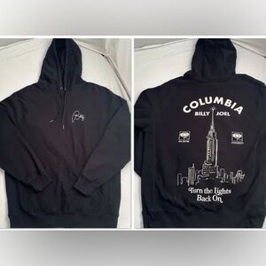 Billy Joel Turn The Lights Black On Black Heavyweight  Hoodie